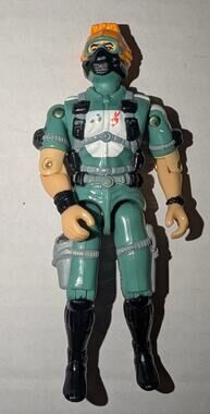 Vintage 1986 GI Joe ARAH Wet Suit v1 Action Figure Scuba SEAL Diver